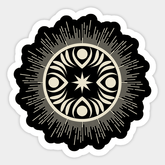 Boho Solar Eclipse- Ring of Fire Sticker by Winkeltriple